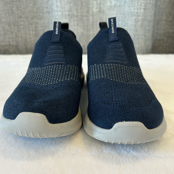 Men's Skechers Ultra Flex Navy Blue memory foam sneakers Size 10 1/2 - Picture 3 of 8
